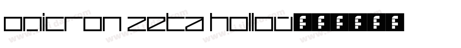 Omicron Zeta Hollow字体转换